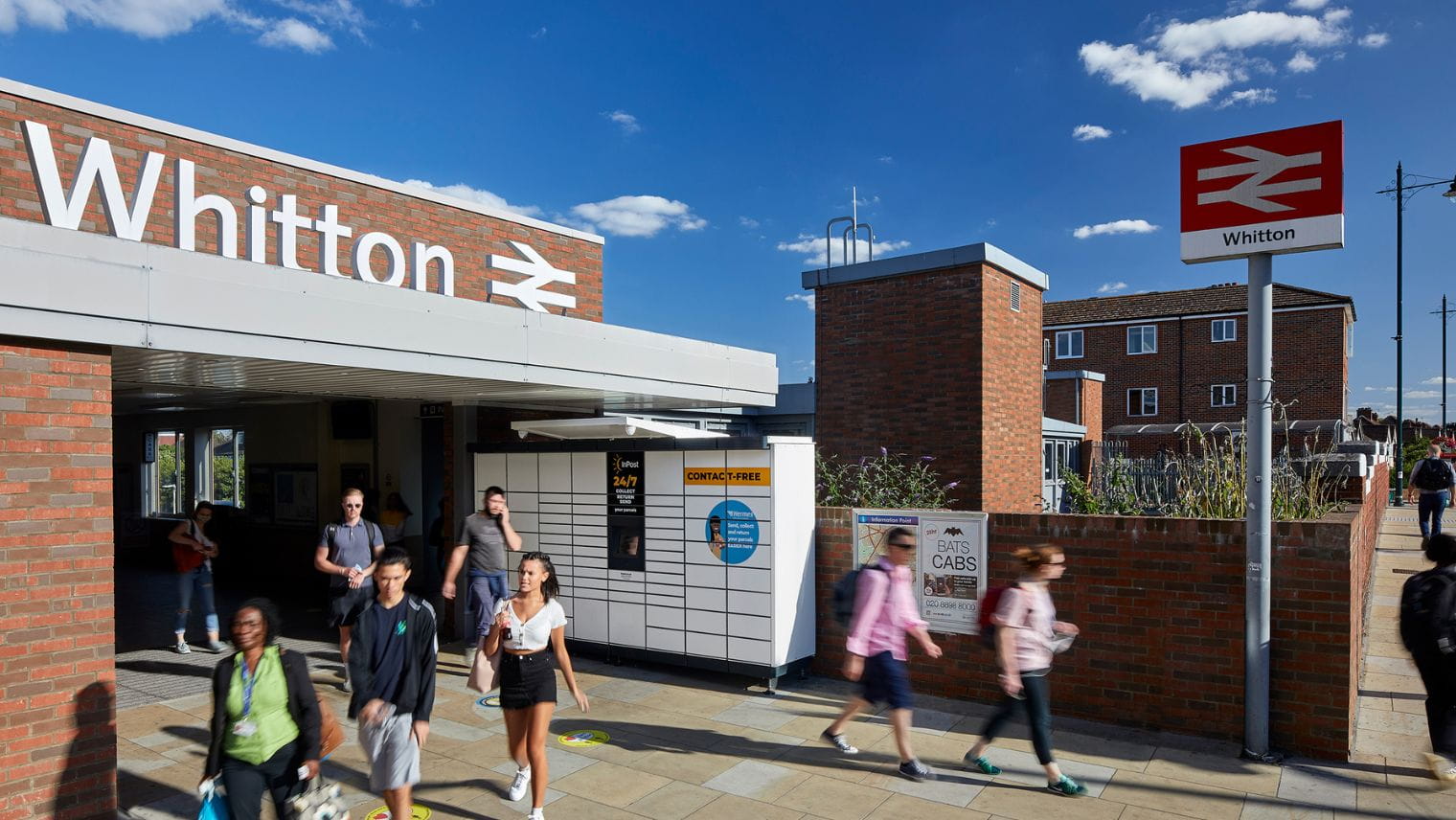 InPost parcel locker at Whitton train station