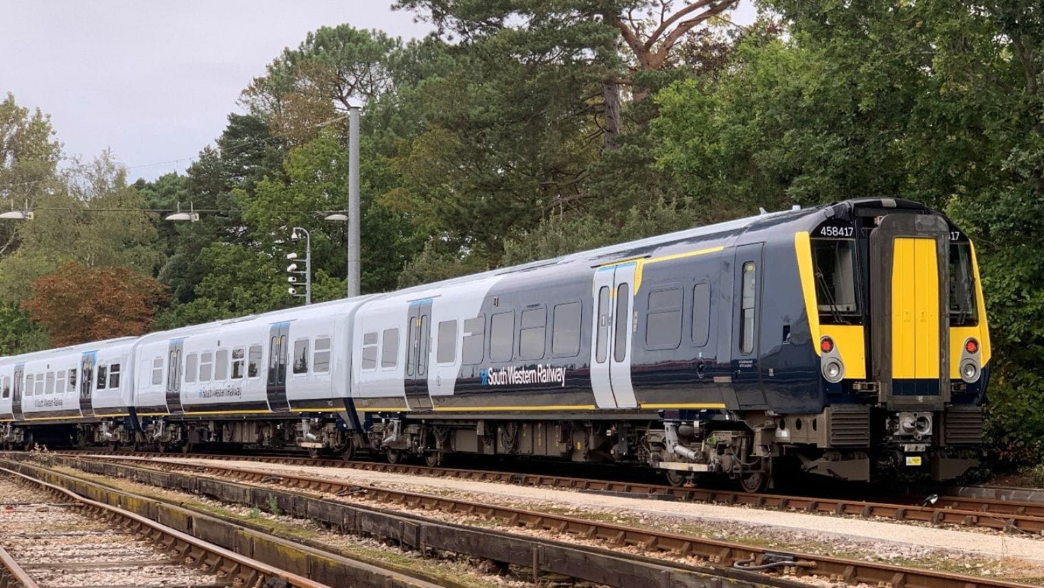 A refurbished Class 458/4 train