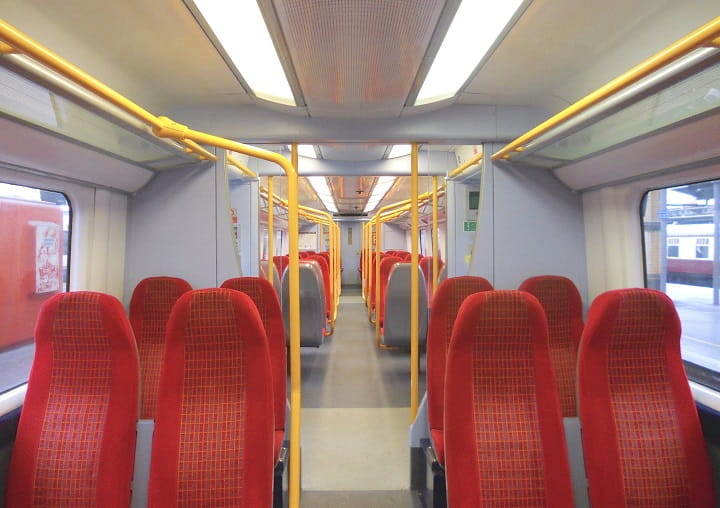 Interior of Class 458/5 train