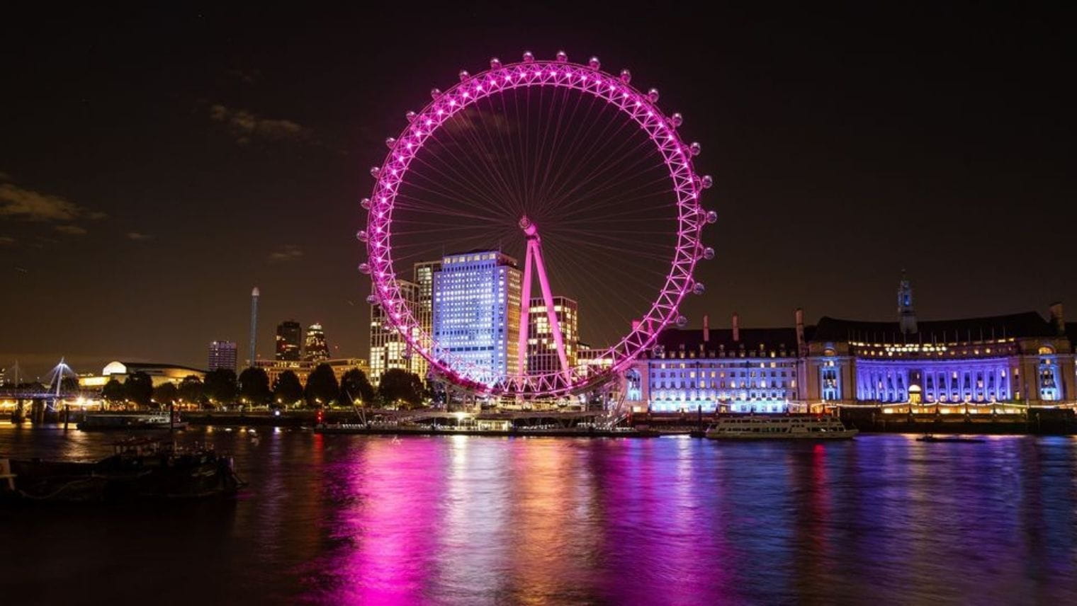 London Eye at night