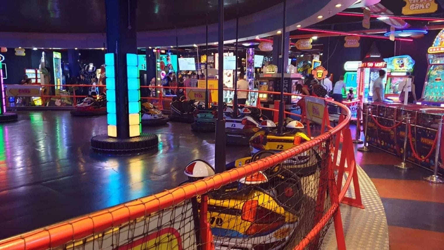 Dodgems at the Namco Funhouse