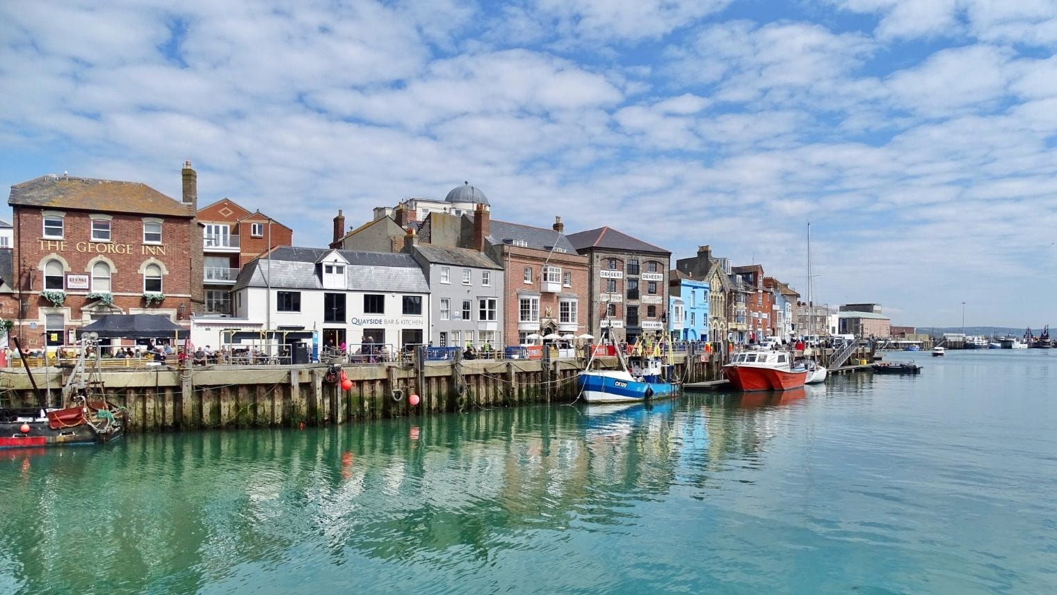 Weymouth harbour - a classic seaside town and port in Dorset