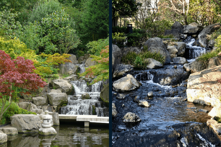 Kyoto Park / Japanese Waterfall