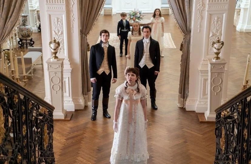 Scene in the Bridgerton Home from Netflix's Bridgerton