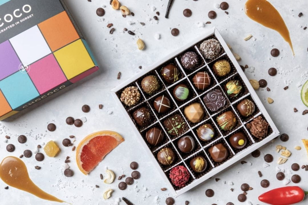 A selection of chocolates from Chococo