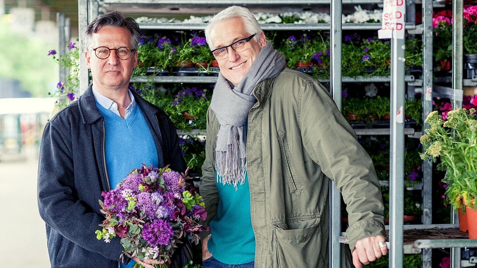 Stephen Wicks and Mark Welford, owners of Bloomsbury Flowers
