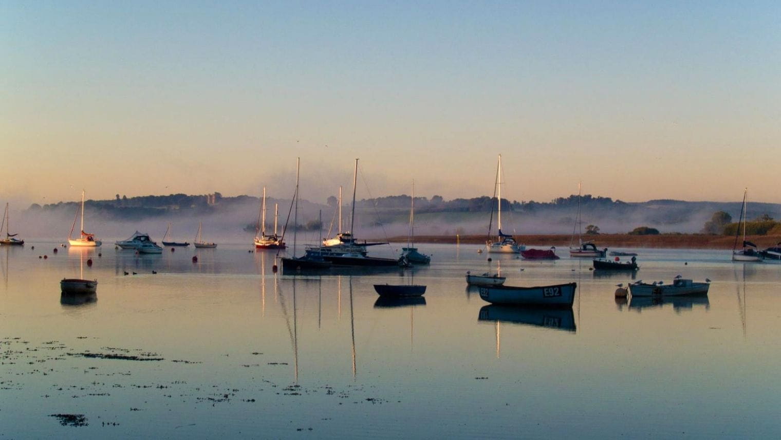 Topsham Bay, on the River Exe estuary