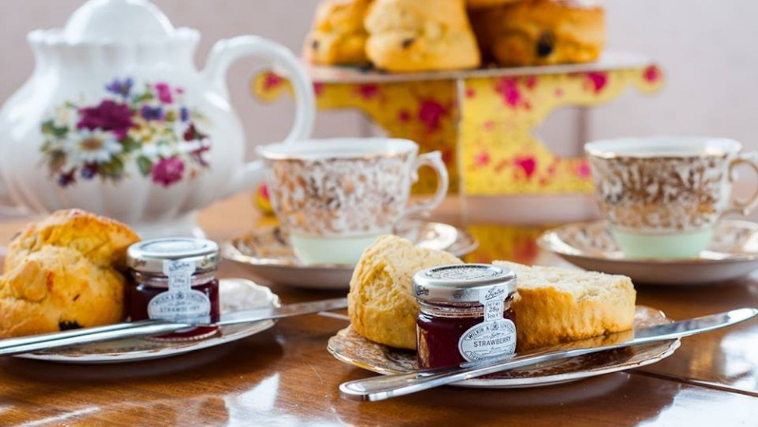 Afternoon Tea on the Dorset Queen motor yacht