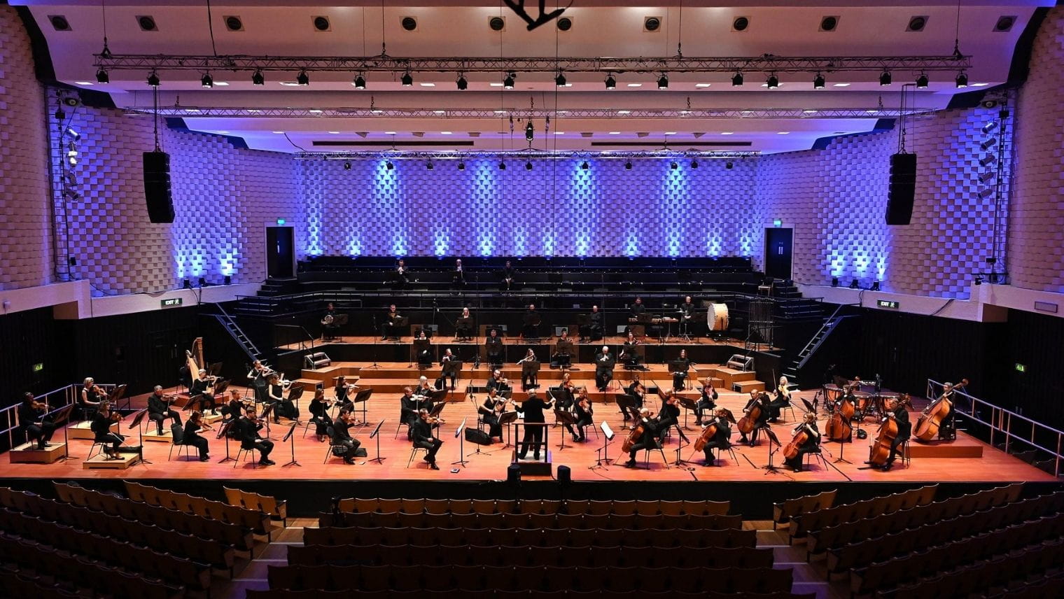 The Bournemouth Symphony Orchestra rehearsing at Poole Lighthouse