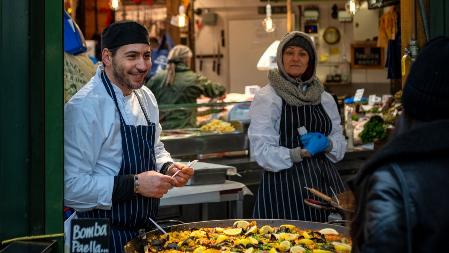 Traders at Borough Market